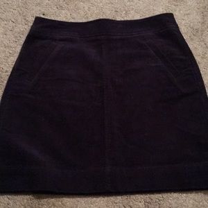 Corduroy navy skirt